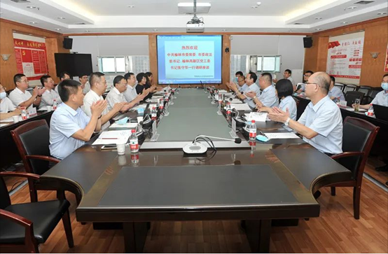 榆林市政法委书记、榆林高新区党工委书记张守华一行深入AG一飞冲天考察调研