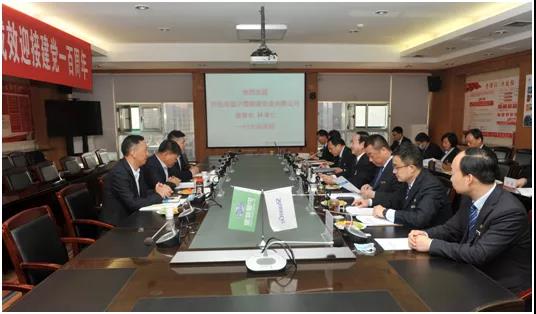 阿拉善盟沪蒙能源实业有限公司董事长林孝仁一行来AG一飞冲天座谈交流